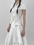 Sugar shirring shirt
