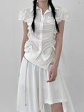 Sugar shirring shirt