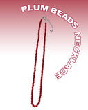 PLUM BEADS NECKLACE