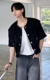 Beaded tweed jacket