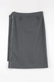 Zipper layered skirt