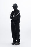 Stua Velour Velvet Set-Up Sweatpants