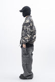 Ricot Shirring Camo MA-1 Jumper