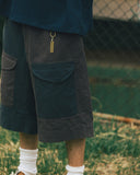 [AG] Double Pocket Color Mix Half Pants