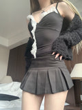 Taronz Long Lace Top