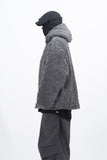 Manon Cable Hooded Fur Jacket