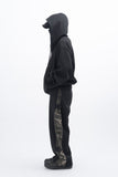 Huile Incision Hooded Zip-Up