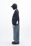 Block Sporty V-Neck Sweatshirt