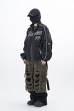 Vichy High-neck Racing Blouson Jacket