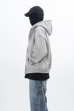 Eyelet Fleece Hooded Zip Up