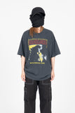 Crack Vintage Washing Short Sleeve T-Shirt