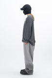 Luo Pigment Henley Neck Long Sleeve T-Shirt