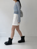 Atom round ankle rain boots