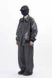 Glady Crack Over Leather Jacket