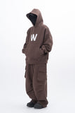 Medi W Boucle Embroidery Heavy Set-Up Hood
