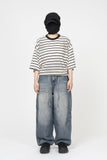 Snap Catbrush Wide Banding Denim