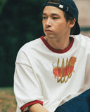[AG] Hotdog Graphic Ringer Half Tee