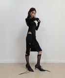 Curved Cut Layered Tee