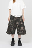 Er camo Pintuck Bermuda Pants
