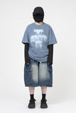 Aps Pigment Dying Short Sleeve T-Shirt