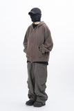 Ard Two Way Pigment Hooded Zip-Up