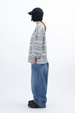 Lable Incision Line Wide Denim