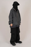 Poche denim hooded jacket