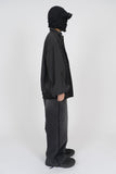 Uneven Fringe Wide Denim