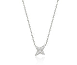 Nova Silver (W) Full Pave Necklace