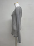 Deep U Neck Tencel See-through T-Shirt