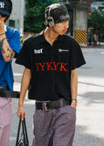 IYKYK collar crop t-shirt