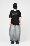 Side Cut Pocket Curved Denim