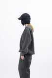 Black Cat Mood Pigment Sweatshirt