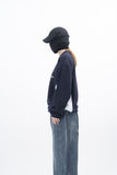 Block Sporty V-Neck Sweatshirt
