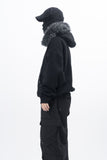 Nero Rivet Raccoon Fleece Zip-Up Hoodie