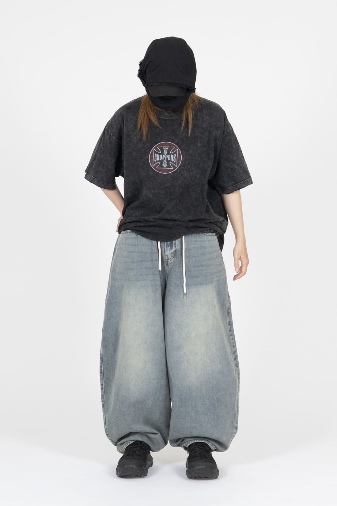 【oan】Circle Chopper Vintage Washed Short Sleeve T-Shirt oan (オアン) - サークルチョッパービンテージウォッシュ加工