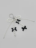 Helene Pearl Ribbon Keyring