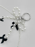 Helene Pearl Ribbon Keyring