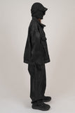 Coated Damage Black Denim