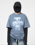 Aps Pigment Dying Short Sleeve T-Shirt