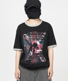 NEVER Ringer Half-Sleeve T-Shirt