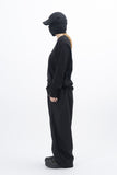 Meiji semi-crop long-sleeved T-shirt