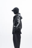 Viter Leather Track Hooded Jacket