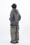 Olide Pigment Dyed Embroidery Hooded Zip-Up