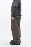 Eco Knee Incision Curved Wide Pants