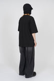 Uneven Fringe Wide Denim