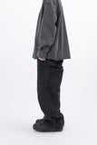 Pent Double Knee Cover Wide Balloon Pants