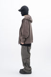 Ard Two Way Pigment Hooded Zip-Up