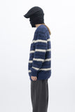 Poria Stripe Angora Cardigan