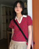 PK STRIPE HALF T